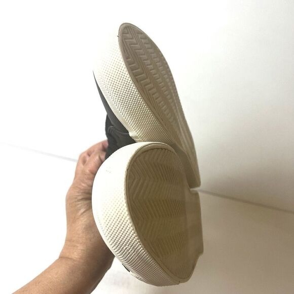 Zara Man Black Faux Leather Round Toe Lace Up Casual Sneaker Shoe Sz US 10 EU 43 - Picture 7 of 12